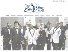 Tablet Screenshot of eliteshowband.com